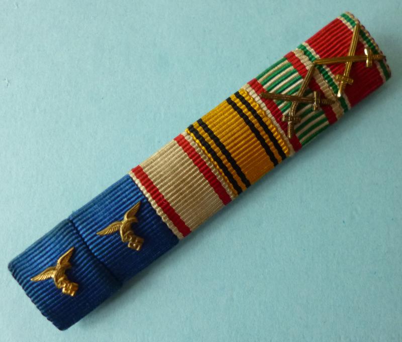Third Reich : Luftwaffe Medal Ribbon-bar with Six Ribbons.