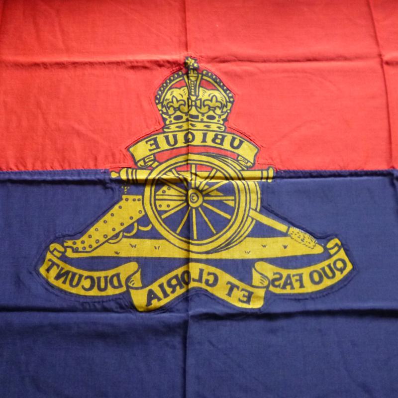 Royal Artillery Pre-1953 King's Crown Garrison Flag.
