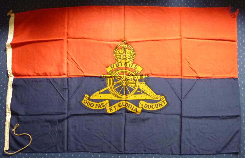Royal Artillery Pre-1953 King's Crown Garrison Flag.