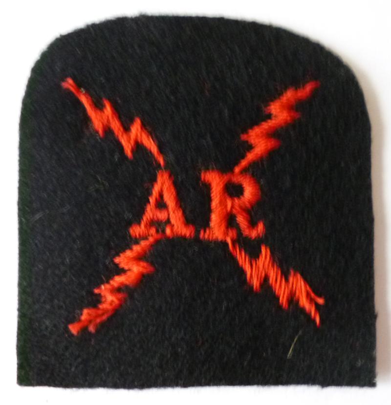 Royal Navy Fleet Air Arm Radio Electrical Mechanic (Air) 'AR' Arm-badge.