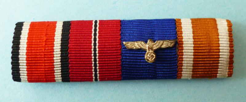 Third Reich : German Medal Ribbon-bar with Four Ribbons.