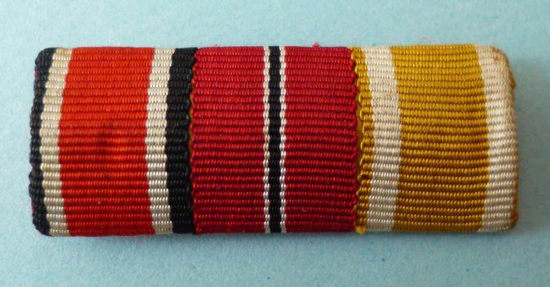 Third Reich : German Medal Ribbon-bar with Three Ribbons.