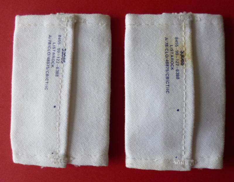 Royal Navy Pair of Chief Petty Officer Epaulette Rank Slip-ons.