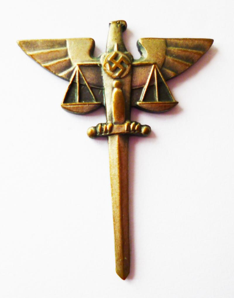 Third Reich : Membership Stick-pin Lapel-badge of the NS Rechtswahrerbund (NSRB).. :