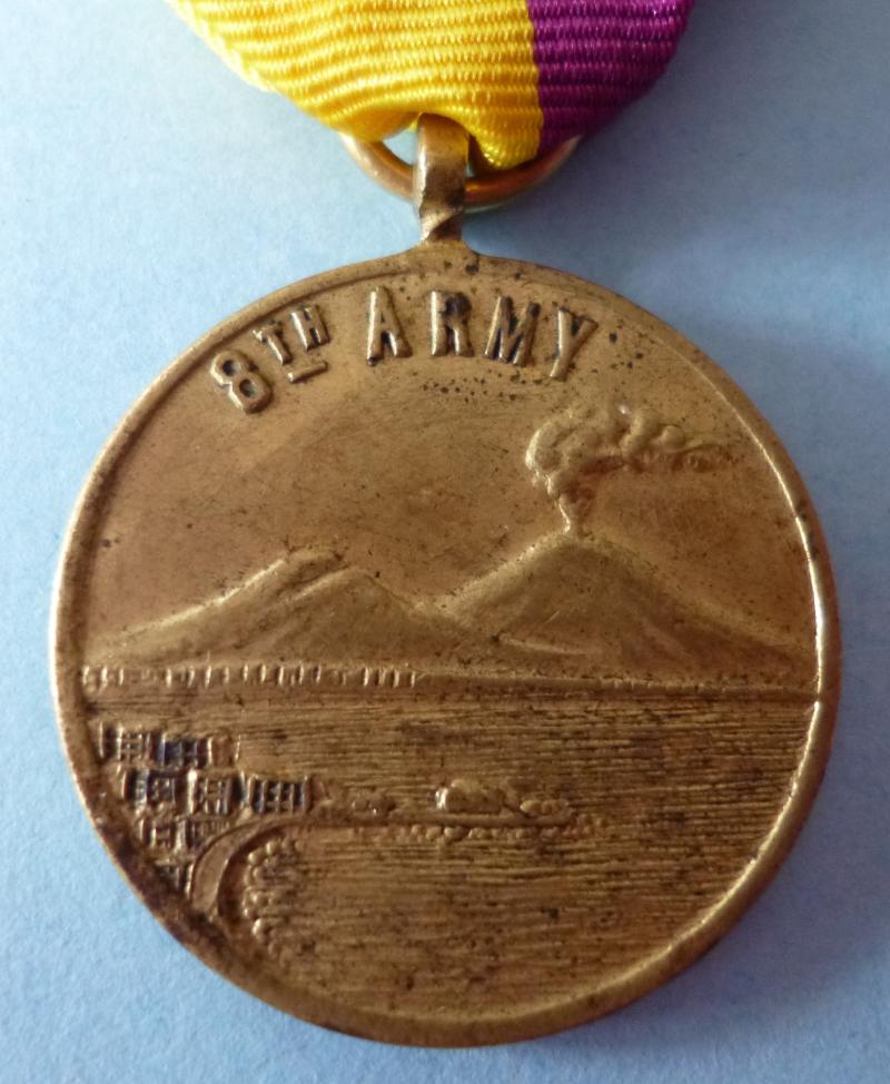 WW2 Commemorative Medal marking the British Army's Entry into Italy, Complete in Presentation-case with Insignia, etc.