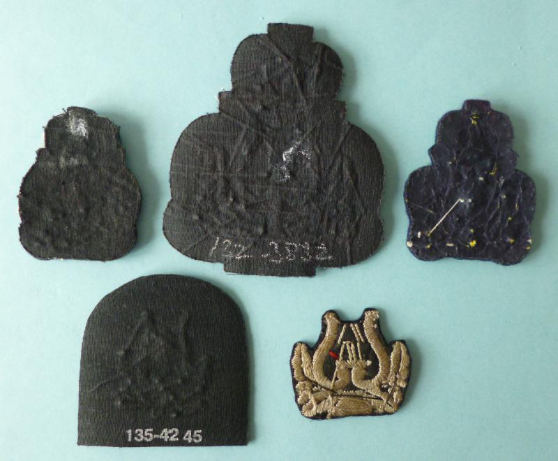 Group of Five British Military Musicians' Armbadges.