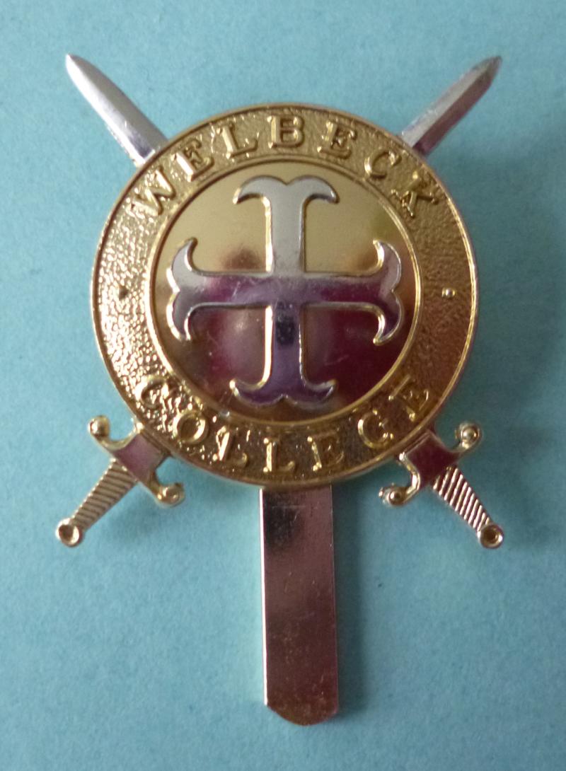 British Army Welbeck College Staybrite Cap-badge.