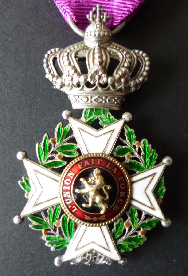 Belgium : Order of Leopold I Knight / Chevalier (5th Class) Breast-badge.