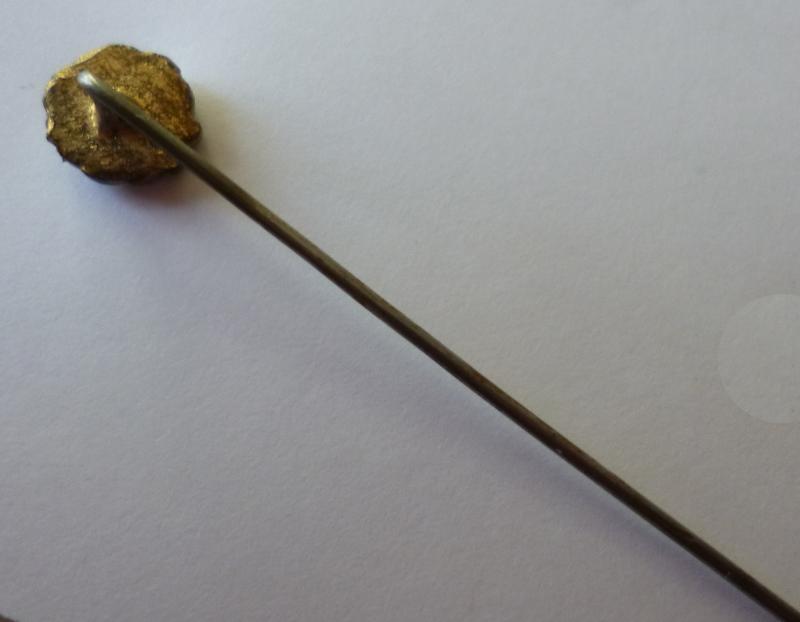 Third Reich : Wehrmacht Motor-vehicle Drivers' Merit Badge in Silver Stickpin Miniature Lapel-badge.