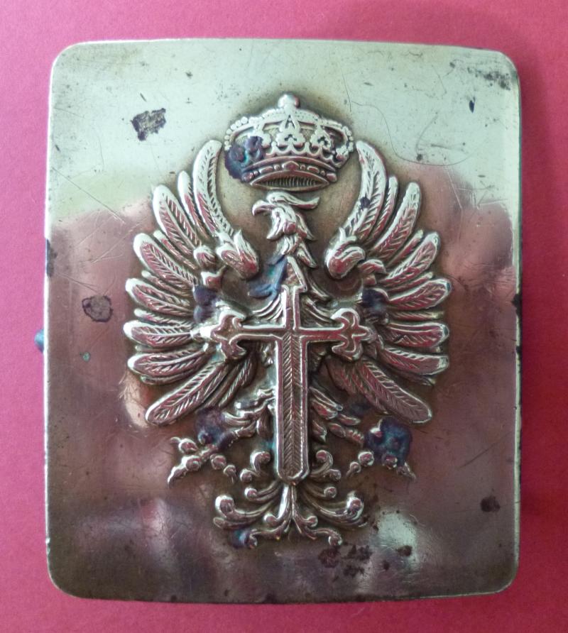 Spain : Pre-Civil War Monarchy-era Army Brass Belt-buckle.
