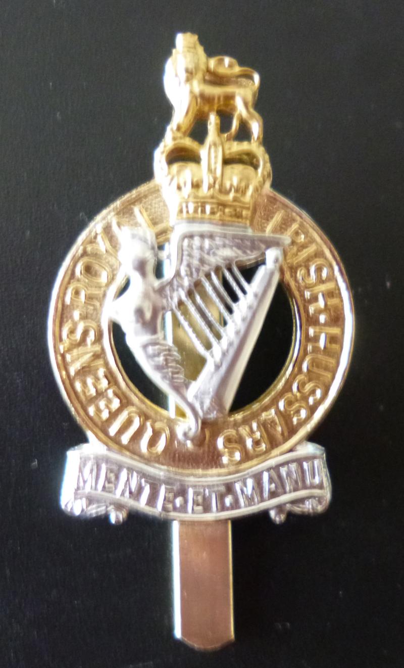 Queen's Royal Irish Hussars Staybrite Cap-badge.