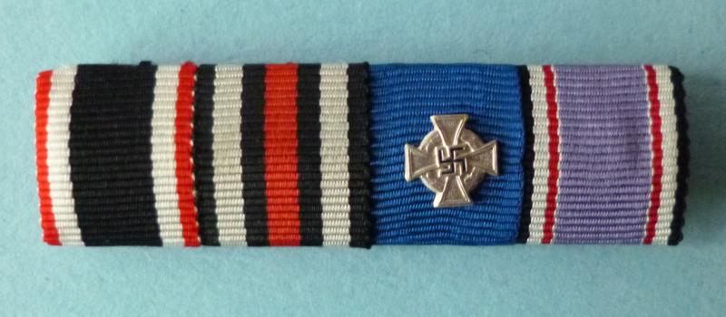 Third Reich : German Medal Ribbon-bar with Four Ribbons.